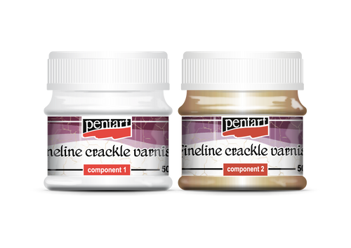 Fineline Crackle Varnish 2 Components Set