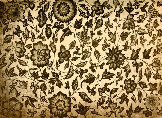 Grungy Floral Roycycled Decoupage Paper
