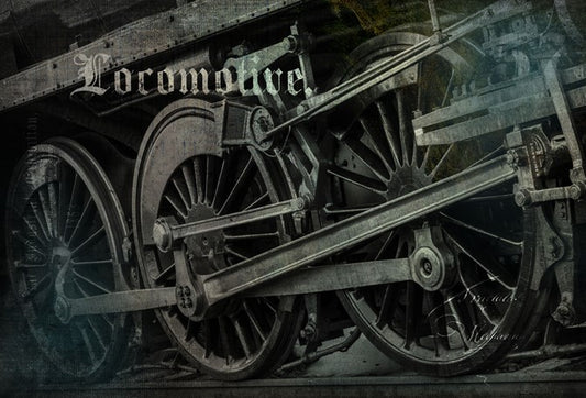 Locomotive Roycycled Decoupage Paper