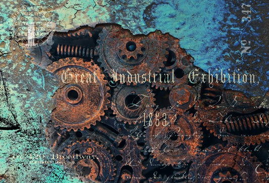 Industrial Exhibition Roycycled Decoupage Paper
