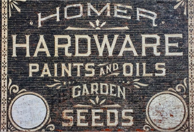 Hardware Roycycled Decoupage paper